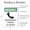 Signmission Safety Culture Sign, 5 in Width, Vinyl Decal, Rectangle OS-2PACK-EM-D-57-V-10461 - alternate 2